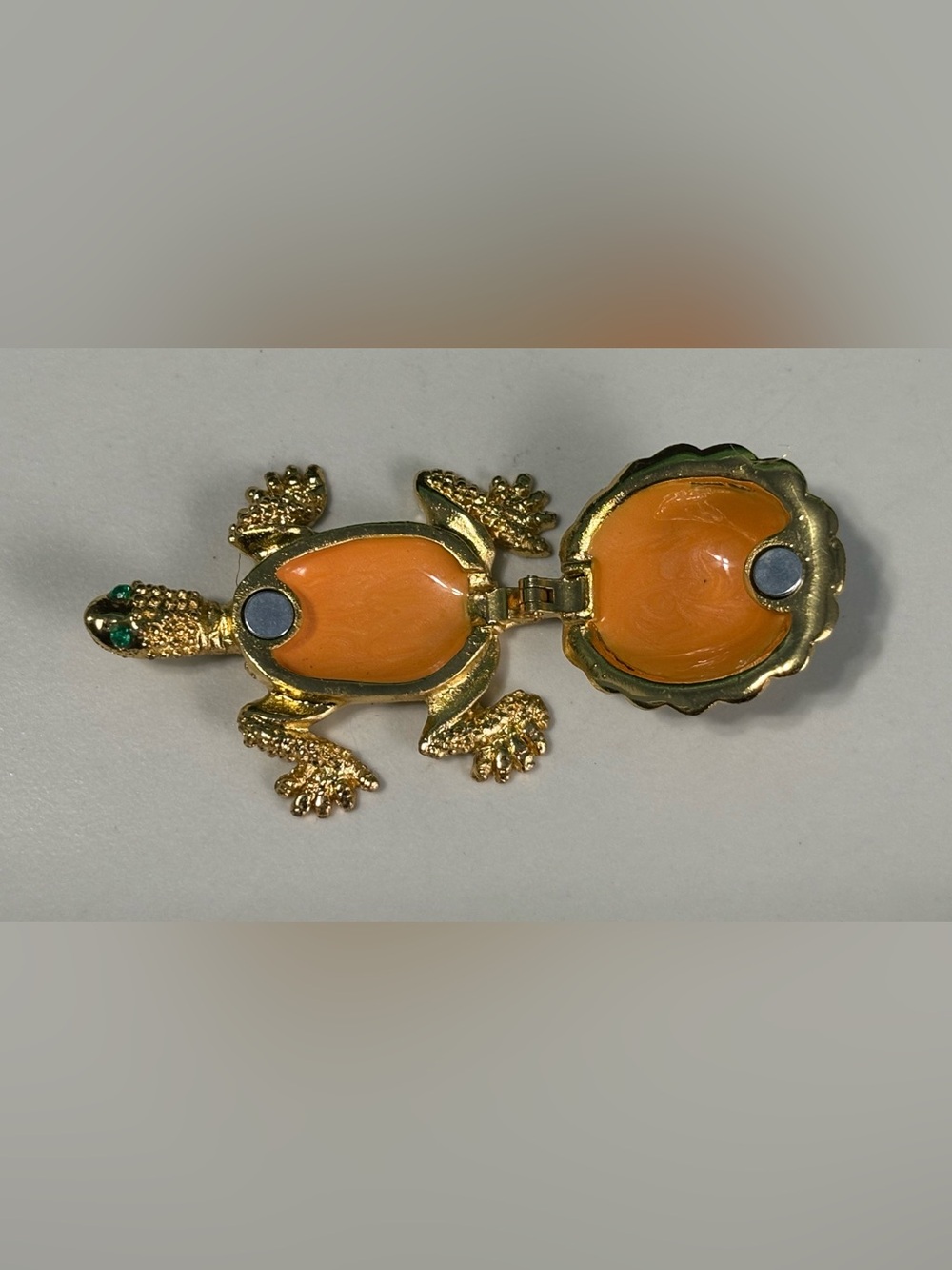 Gold Crystal Turtle Figurine Decorative Accent - Gold - Picture 4 of 7